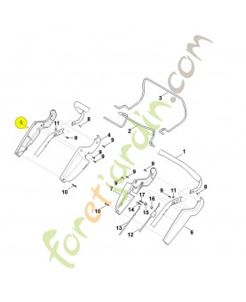 Demi-carter 6375-182-1302. Pièce détachée Stihl / Vicking