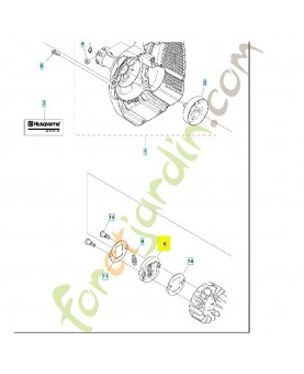 Embrayage 537032201. Pièce de rechange Husqvarna