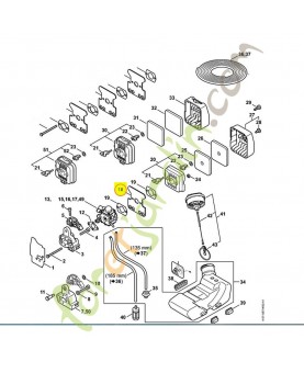 Deflecteur 4227-122-1805. Pièce de rechange Sithl / Vicking
