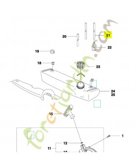 Tuyau 537042411. Pièce de rechange Husqvarna référence 537042411