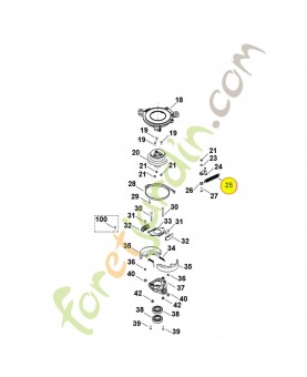 Ressort de tension 6107-162-7900. Pièce de rechange Sithl / Vicking