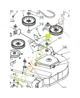 support 595026402 - Pièce détachée Husqvarna
