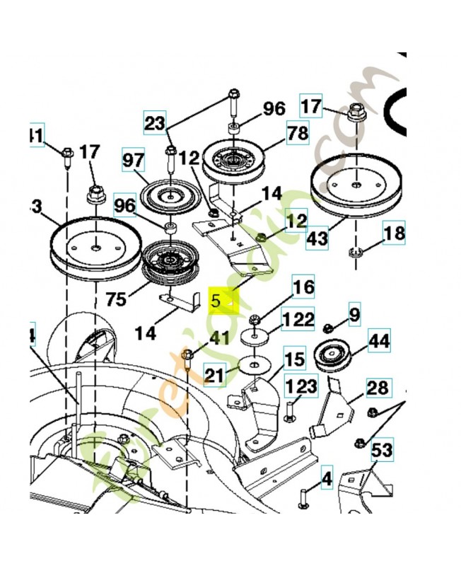 Support 595098003 - Pièce détachée Husqvarna Support 595098003 - Pièce détachée Husqvarna