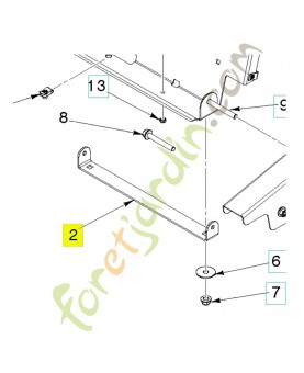 support 595306702 - Pièce détachée Husqvarna