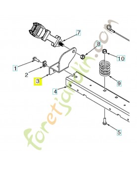 support 595529502 - Pièce détachée Husqvarna