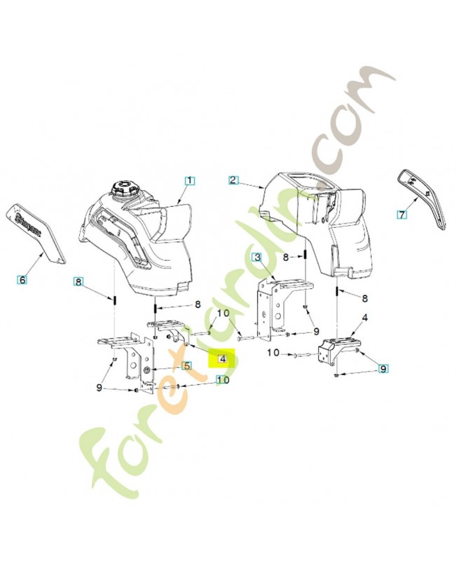 support  596910702- Pièce détachée Husqvarna
