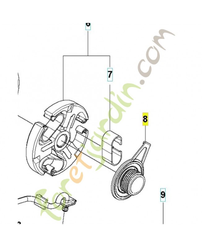 Pignon de pompe Husqvarna ref. 582270105