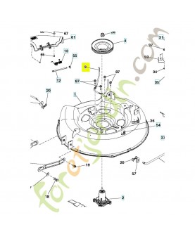 Support 584444503 et 584444502. Pièce détachée Husqvarna