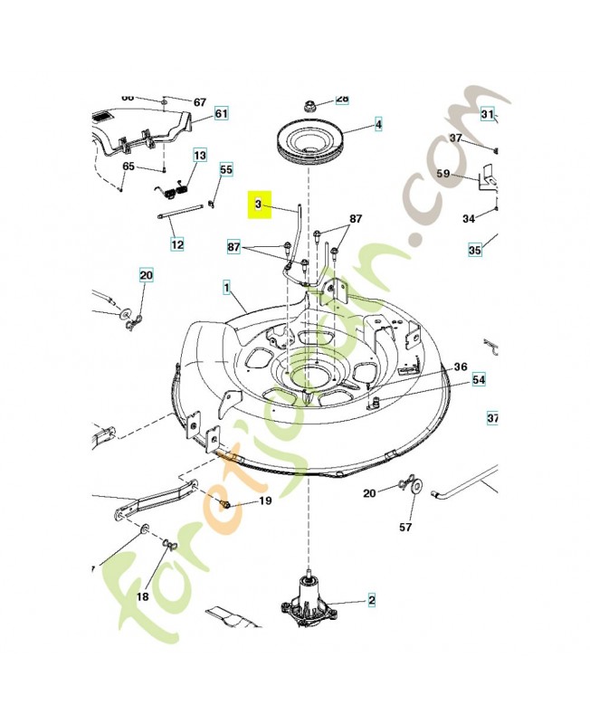 Support 584444503 et 584444502. Pièce détachée Husqvarna
