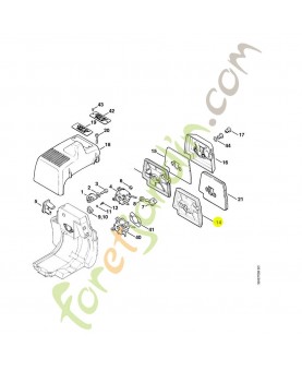 Filtre a air 4119-120-1606. Pièce de rechange Sithl / Vicking