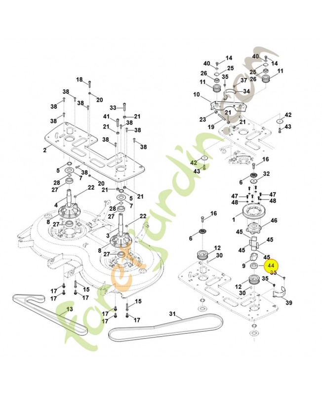 Anneau d'écartement 6170-702-1711. Pièce détachée Stihl / Vicking