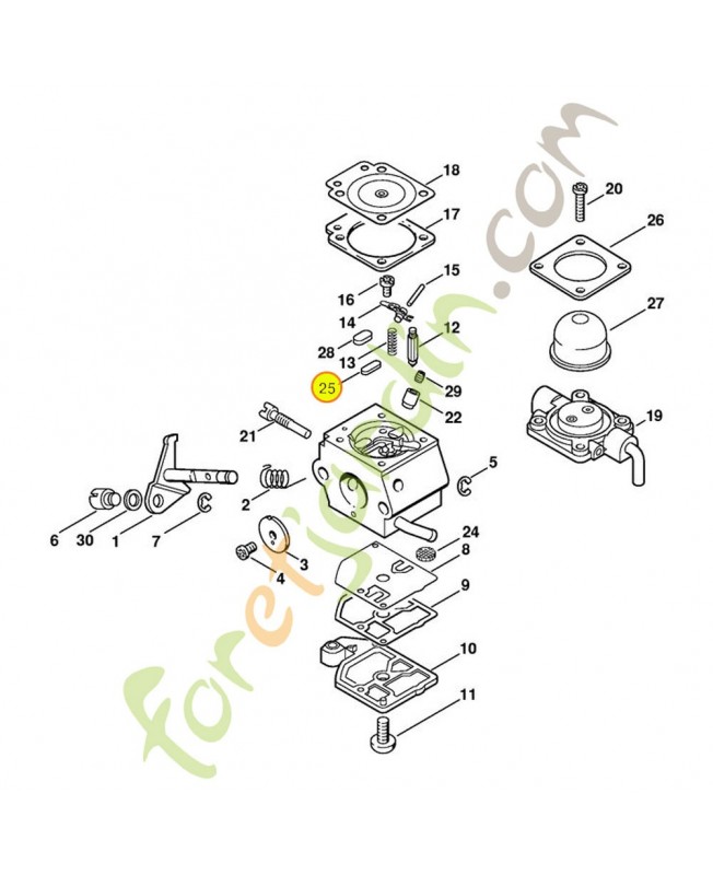 Plaque fermeture 4119-121-0700. Pièce de rechange Sithl / Vicking
