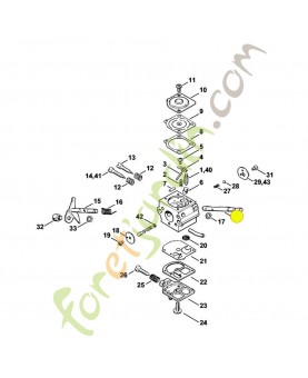 Axe de starter 4119-121-3000. Pièce de rechange Sithl / Vicking