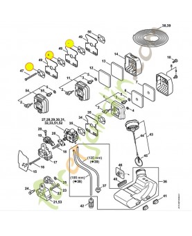 Tole acier 4119-122-1701. Pièce de rechange Sithl / Vicking