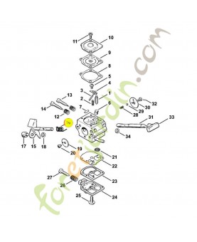 Ressort 4119-122-3000. Pièce de rechange Sithl / Vicking