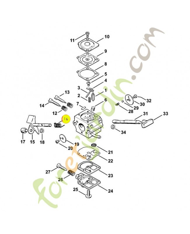 Ressort 4119-122-3000. Pièce de rechange Sithl / Vicking Ressort 4119-122-3000. Pièce de rechange Sithl / Vicking