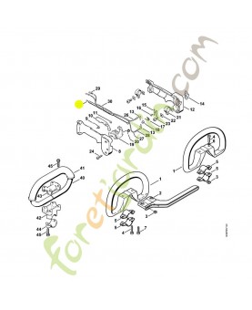 Cable des gaz 4119-180-1105. Pièce de rechange Sithl / Vicking