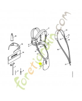 Plaque protection 4119-718-7400. Pièce de rechange Sithl / Vicking