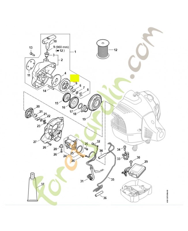 Poulie a cable 4119-195-0401. Pièce détachée Stihl / Vicking Poulie a cable 4119-195-0401. Pièce détachée Stihl / Vicking