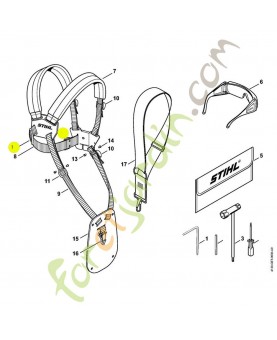 Boucle de réglage 4119-718-6310. Pièce détachée Stihl / Vicking