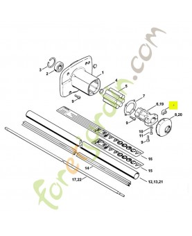 Collier pour cable 4119-791-9400. Pièce de rechange Sithl / Vicking