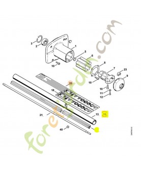 Tube protection fs 220/280 4119-710-7100. Pièce détachée Stihl / Vicking