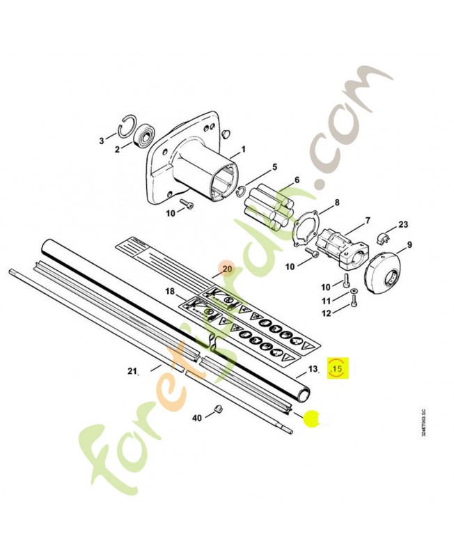 Tube protection fs 220/280 4119-710-7100. Pièce détachée Stihl / Vicking Tube protection fs 220/280 4119-710-7100. Pièce détachée Stihl / Vicking