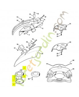Jeu de pièces de protection 4116-007-1023. Pièce de rechange Sithl / Vicking