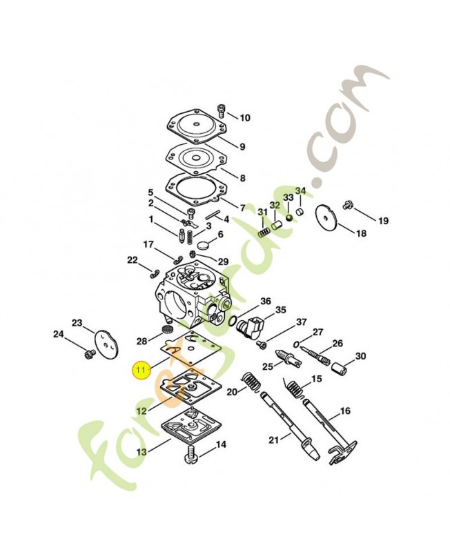 Membrane de pompe 4116-121-4800. Pièce de rechange Sithl / Vicking