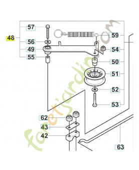 Tendeur de courroie husqvarna ref. 544835601 en Stock