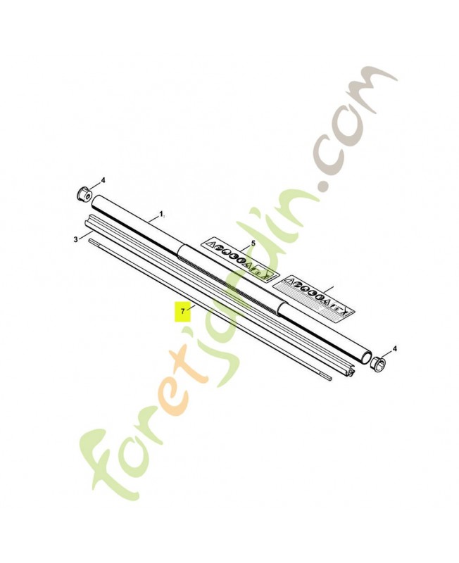 Arbre d'entraînement 4243-711-3200. Pièce détachée Stihl / Vicking