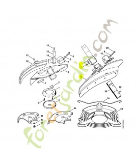 Capot protecteur 4116-710-8104. Pièce détachée Stihl / Vicking