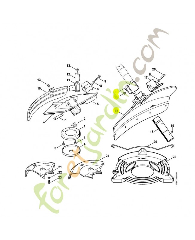 Capot protecteur 4116-710-8104. Pièce détachée Stihl / Vicking Capot protecteur 4116-710-8104. Pièce détachée Stihl / Vicking