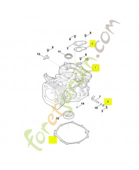 Carter de vilebrequin 0004-020-2102. Pièce détachée Stihl / Vicking