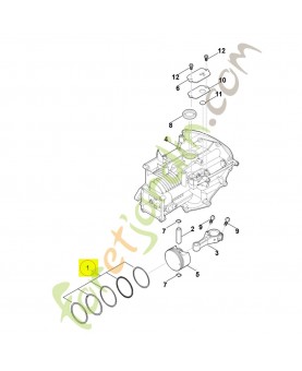 Kit segment de piston 0004-007-1000. Pièce détachée Stihl / Vicking