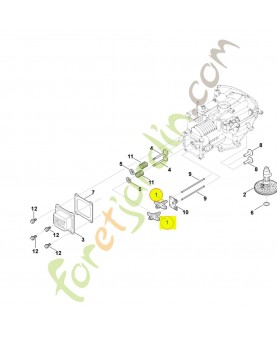 Jeu de culbuteur 0004-007-1001. Pièce détachée Stihl / Vicking