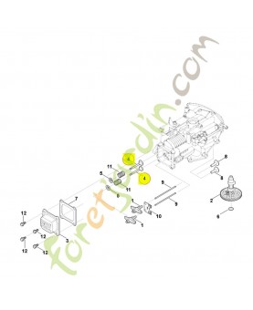 Jeu de soupapes 0004-007-1003. Pièce détachée Stihl / Vicking
