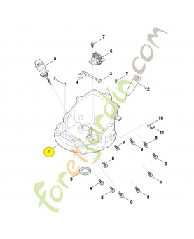 Couvercle 0004-020-1100. Pièce détachée Stihl / Vicking