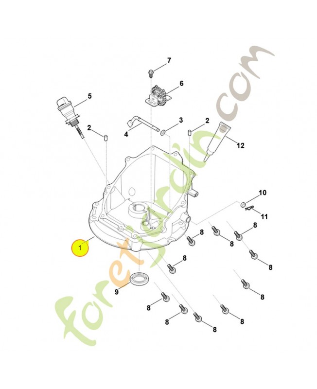Couvercle 0004-020-1100. Pièce détachée Stihl / Vicking