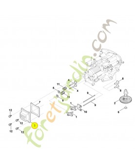 Couvre soupape 0004-025-1100. Pièce détachée Stihl / Vicking