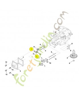 Coupelle de ressort 0004-025-3000. Pièce détachée Stihl / Vicking