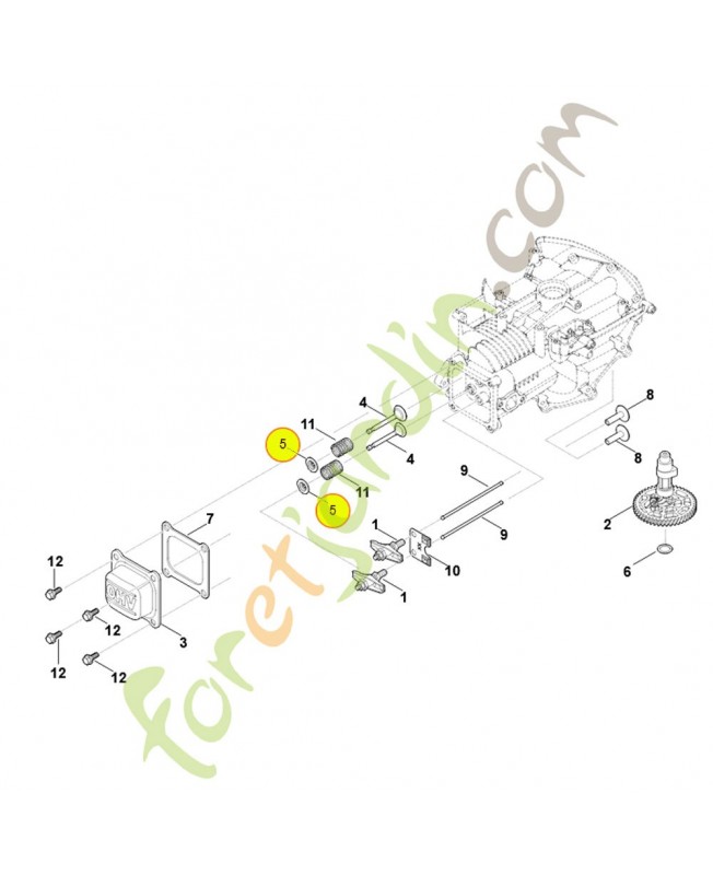 Coupelle de ressort 0004-025-3000. Pièce détachée Stihl / Vicking