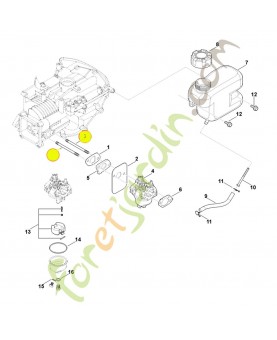 BoulBoulon 0004-025-9000. Pièce détachée Stihl / Vicking