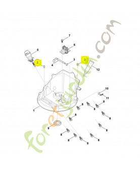 Goupille d'ajustage 0004-028-0800. Pièce détachée Stihl / Vicking