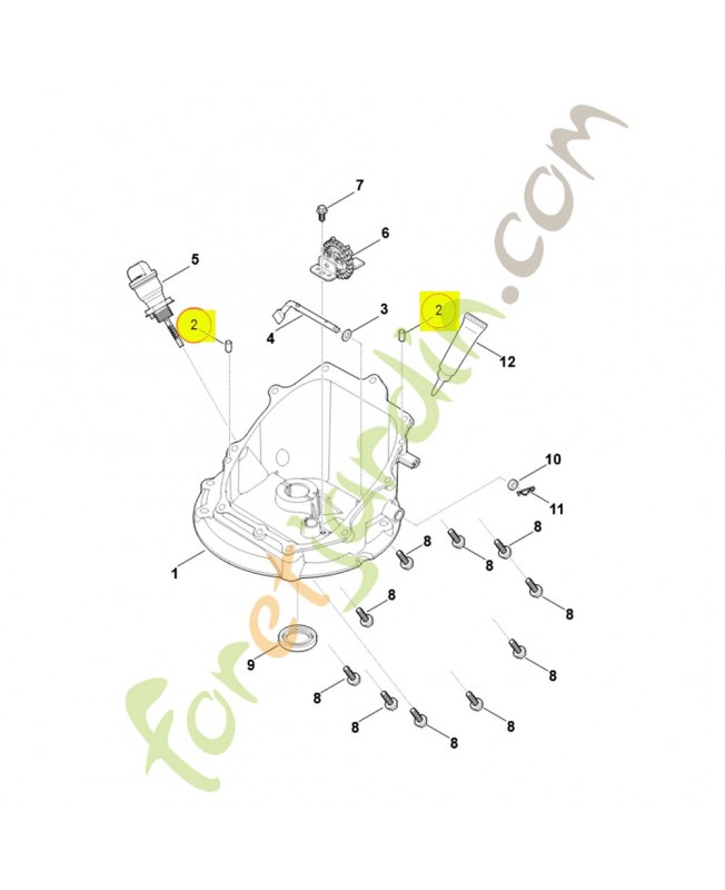 Goupille d'ajustage 0004-028-0800. Pièce détachée Stihl / Vicking