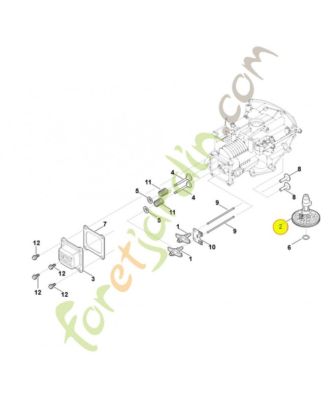 Arbre a cames 0004-030-1400. Pièce détachée Stihl / Vicking