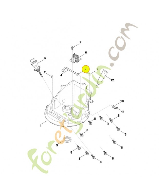 Rondelle 0004-036-0300. Pièce détachée Stihl / Vicking