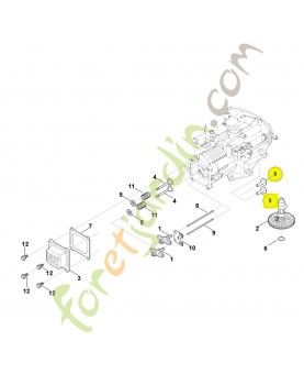 Poussoir de soupape 0004-038-0100. Pièce détachée Stihl / Vicking
