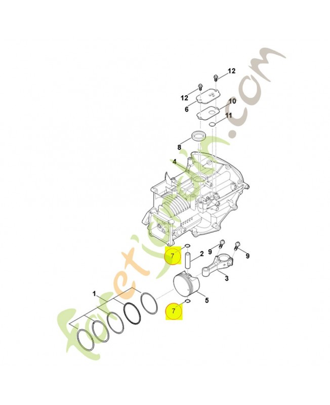 Circlip 0004-038-0600. Pièce détachée Stihl / Vicking