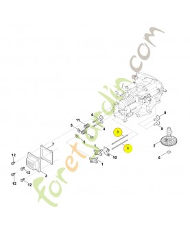 Pare choc 0004-038-2600. Pièce détachée Stihl / Vicking